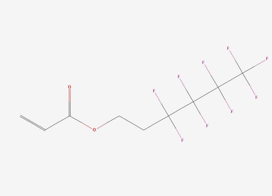 Two-dimensional chemical structure of 1H,1H,2H,2H-Nonafluorohexyl Acrylate