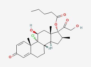 Two-dimensional chemical structure of Betamethasone Valerate EP Impurity H, CAS 52619-18-8