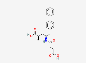 Two-dimensional chemical structure of Sacubitril Desethyl Impurity / Sacubitril Diacid / Sacubitrilat, CAS 149709-44-4