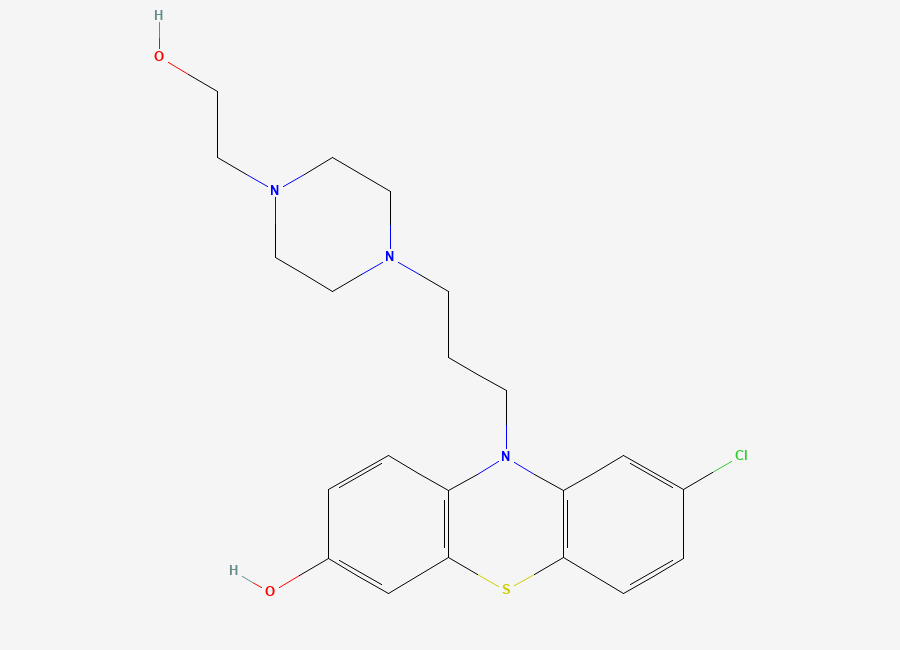 Two-dimensional chemical structure of 7-Hydroxy Perphenazine, CAS 52174-38-6