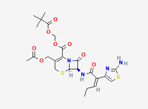 Two-dimensional chemical structure of Cefcapene Pivoxil Impurity 9