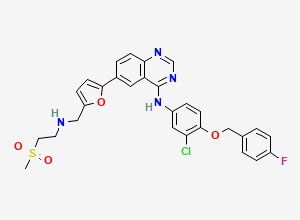 Two-dimensional chemical structure of Lapatinib 4-Fluoro Impurity, CAS 1026818-86-9