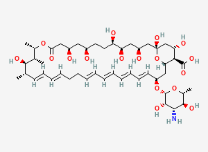 Two-dimensional chemical structure of Amphotericin B EP Impurity A, CAS 1405-32-9