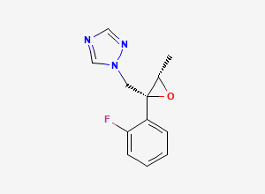 Two-dimensional chemical structure of 1-(((2R,3S)-2-(2-fluorophenyl)-3-methyloxiran-2-yl)methyl)-1H-1,2,4-triazole