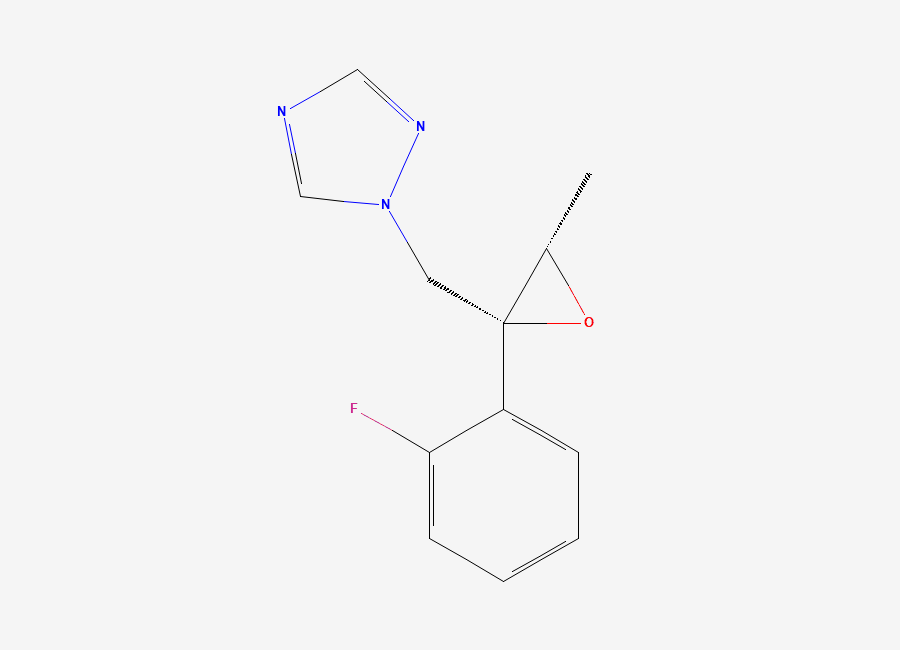 Two-dimensional chemical structure of 1-(((2R,3S)-2-(2-fluorophenyl)-3-methyloxiran-2-yl)methyl)-1H-1,2,4-triazole