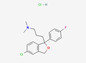 Two-dimensional chemical structure of Citalopram EP Impurity E HCl