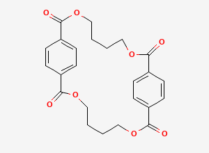 Two-dimensional chemical structure of PBT Cyclic Dimer / Pharacine, CAS 63440-93-7