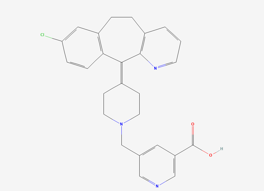 Two-dimensional chemical structure of Rupatadine Impurity 43