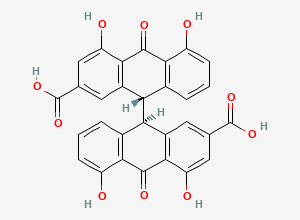 Two-dimensional chemical structure of Sennidin B