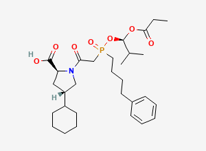 Two-dimensional chemical structure of Fosinopril impurity