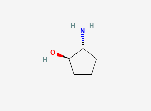 Two-dimensional chemical structure of rac-(1R,2R)-2-aminocyclopentan-1-ol