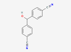 Two-dimensional chemical structure of Carbinol Metabolite of Letrozole, CAS 134521-16-7