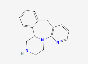 Two-dimensional chemical structure of Mirtazapine EP Impurity D / N-Desmethyl Mirtazapine/ Mirtazapine Related Compound A, CAS 61337-68-6