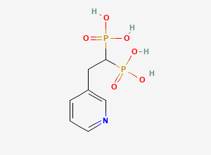Two-dimensional chemical structure of Risedronate Sodium EP Impurity E / Risedronate Related Compound C, CAS 75755-10-1