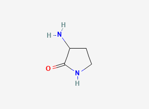 Two-dimensional chemical structure of 3-Aminopyrrolidin-2-one