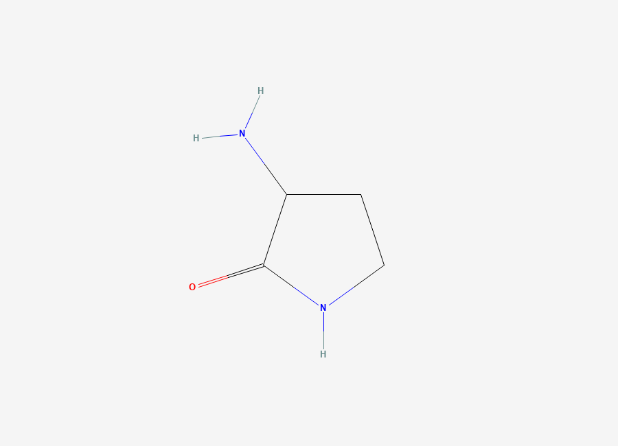 Two-dimensional chemical structure of 3-Aminopyrrolidin-2-one