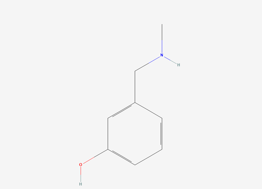 Two-dimensional chemical structure of 3-((Methylamino)methyl)phenol