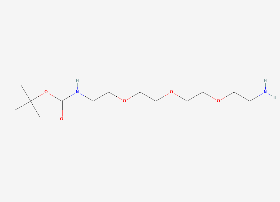 Two-dimensional chemical structure of tert-Butyl (2-(2-(2-(2-aminoethoxy)ethoxy)ethoxy)ethyl)carbamate
