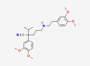 Two-dimensional chemical structure of Verapamil EP Impurity J/ N-norverapamil (Free Base), CAS 67018-85-3