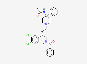 Two-dimensional chemical structure of Saredutant