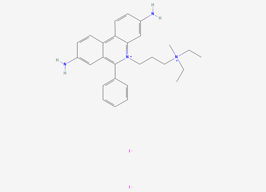 Two-dimensional chemical structure of Propidium Iodide