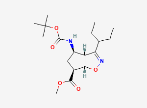 Two-dimensional chemical structure of C18H30N2O5, CAS 229613-93-8