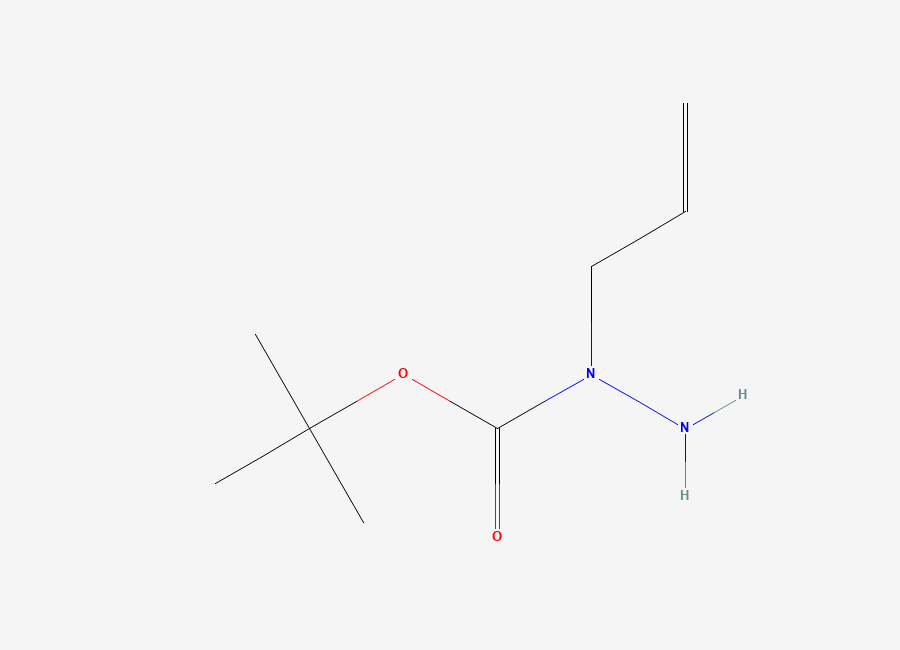 Two-dimensional chemical structure of N-(prop-2-en-1-yl)(tert-butoxy)carbohydrazide