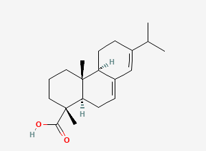 Two-dimensional chemical structure of Abietic Acid, CAS 514-10-3