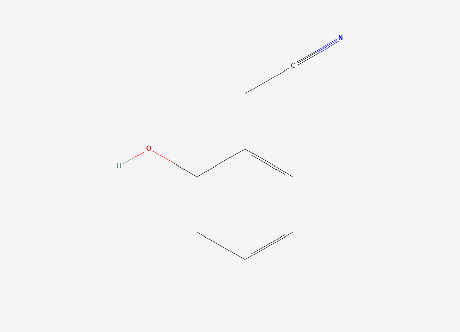 Two-dimensional chemical structure of 2-(2-Hydroxyphenyl)acetonitrile