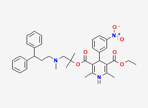 Two-dimensional chemical structure of Lercanidipine EP Impurity D (Free Base) / Lercanidipine Ethyl Ester, CAS 786625-22-7