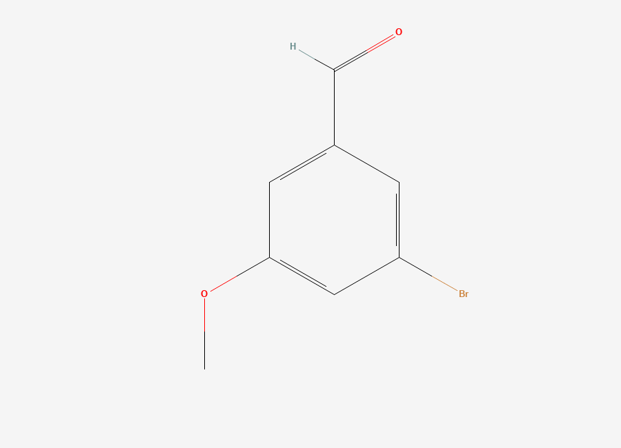 Two-dimensional chemical structure of 3-Bromo-5-methoxybenzaldehyde