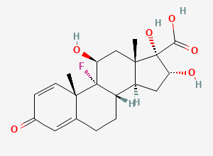 Two-dimensional chemical structure of Triamcinolone Impurity 18