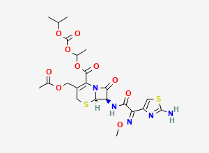 Two-dimensional chemical structure of Cefotaxime proxetil