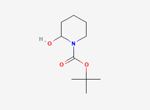 Two-dimensional chemical structure of N-Boc-2-hydroxypiperidine