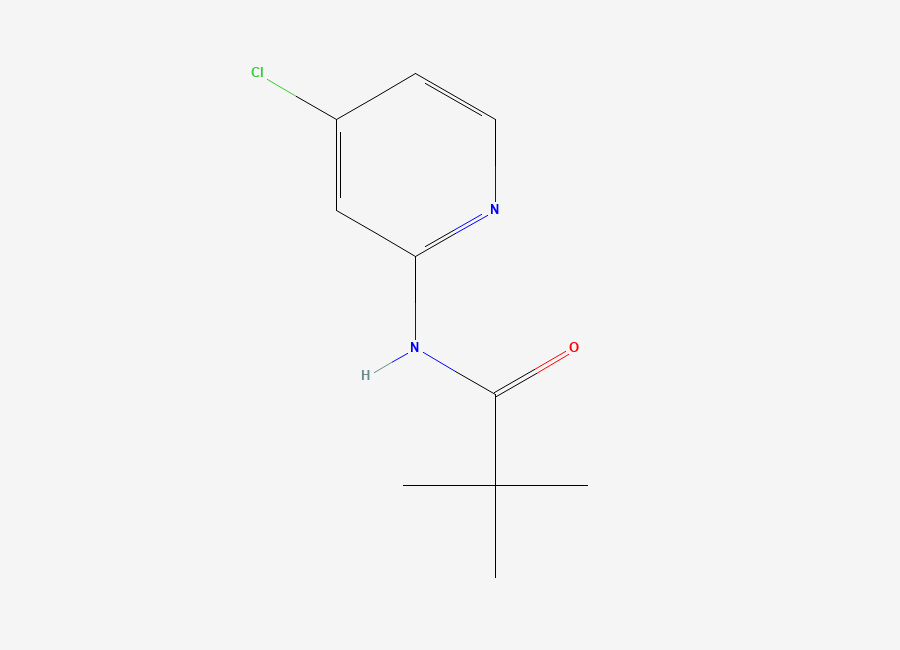 Two-dimensional chemical structure of N-(4-Chloropyridin-2-yl)pivalamide