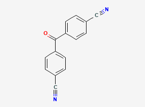 Two-dimensional chemical structure of 4,4'-Dicyanobenzophenone, CAS 32446-66-5