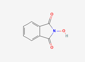 Two-dimensional chemical structure of N-Hydroxyphthalimide, CAS 524-38-9