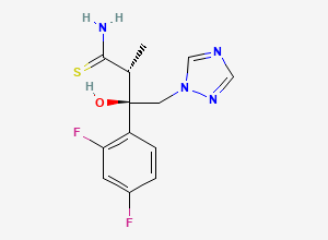 Two-dimensional chemical structure of (2R,3R)-3-(2,4-Difluorophenyl)-3-hydroxy-2-methyl-4-(1H-1,2,4-triazol-1-yl)thiobutyramide
