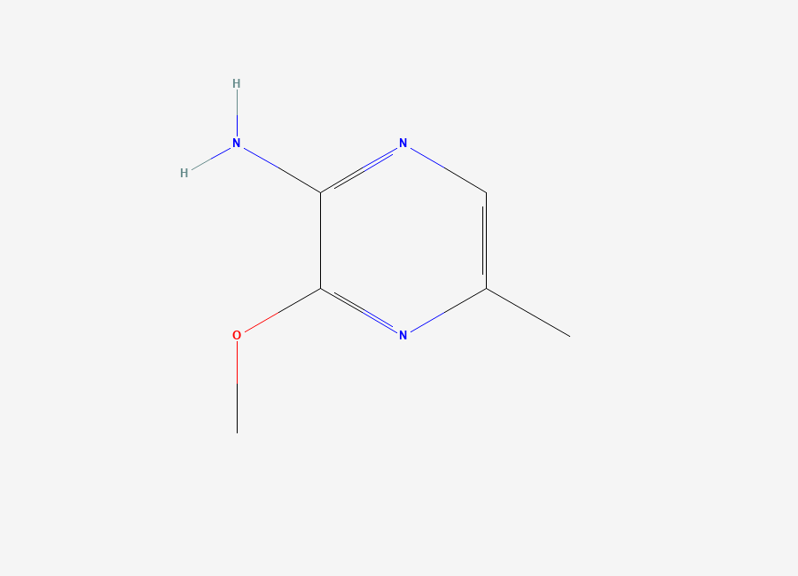 Two-dimensional chemical structure of 3-Methoxy-5-methyl-2-pyrazinamine