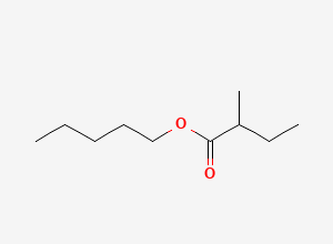Two-dimensional chemical structure of Pentyl 2-methylbutyrate