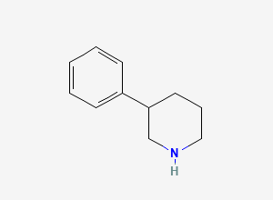 Two-dimensional chemical structure of 3-Phenylpiperidine
