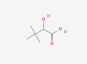 Two-dimensional chemical structure of Butanoic acid, 2-hydroxy-3,3-dimethyl-