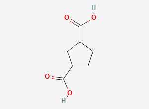 Two-dimensional chemical structure of 1,3-Cyclopentanedicarboxylic acid