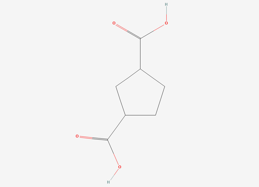 Two-dimensional chemical structure of 1,3-Cyclopentanedicarboxylic acid