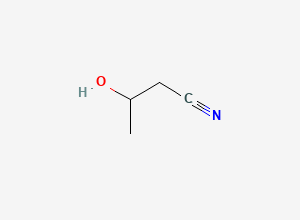 Two-dimensional chemical structure of 3-Hydroxybutanenitrile