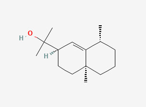 Two-dimensional chemical structure of 2-((2R,4AR,8S)-4A,8-Dimethyl-3,4,5,6,7,8-hexahydro-2H-naphthalen-2-YL)propan-2-OL