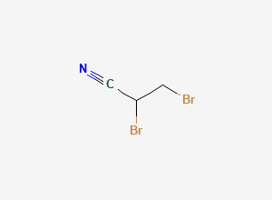 Two-dimensional chemical structure of 2,3-Dibromopropanenitrile
