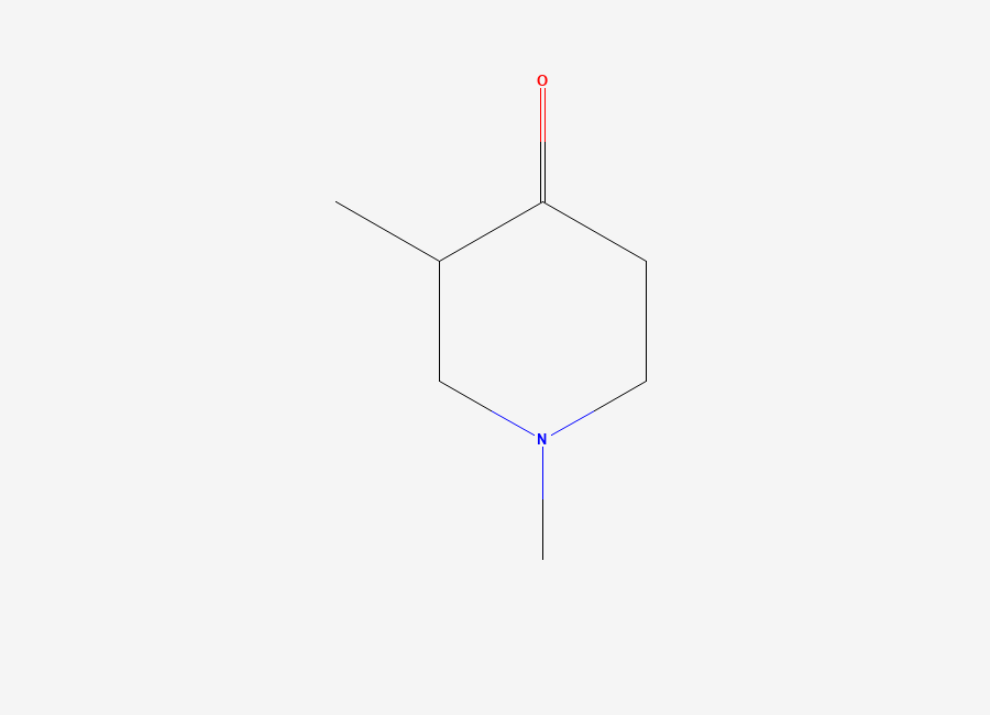 Two-dimensional chemical structure of 1,3-Dimethyl-4-piperidone