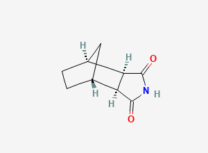 Two-dimensional chemical structure of (3aR,4S,7R,7aS)-Hexahydro-1H-4,7-methanoisoindole-1,3(2H)-dione, CAS 14805-29-9
