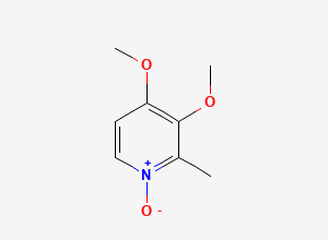 Two-dimensional chemical structure of 3,4-Dimethoxy-2-methyl-1-oxo-1lambda~5~-pyridine, CAS 72830-07-0